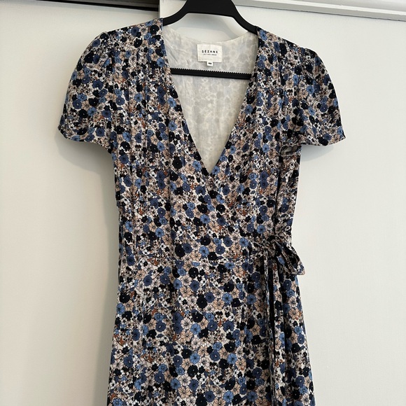 Sezane Amber wrap Dress 40 - Picture 5 of 9